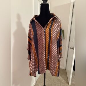Stylish Multicolor Button-Up Shirt
